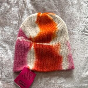 The Elder Statesman Pink and Orange Knit Beanie